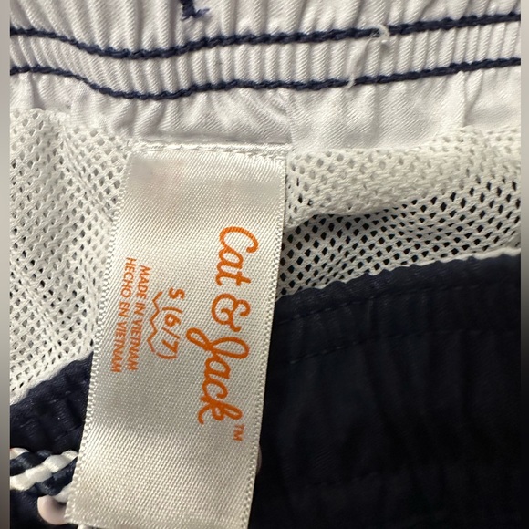 2/$10 Cat & Jack Kids Swim Trunks - Navy, Orange, White - Picture 2 of 4